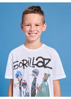 Sinsay - Koszulka Gorillaz - biały ze sklepu Sinsay w kategorii T-shirty chłopięce - zdjęcie 175739501