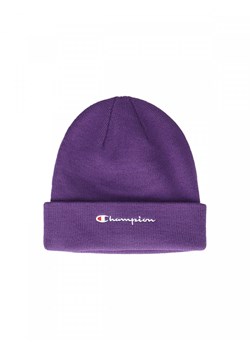 Czapka zimowa uniseks Champion Beanie Cap - fioletowa ze sklepu Sportstylestory.com w kategorii Czapki zimowe damskie - zdjęcie 175740443