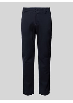 Chinosy o kroju slim fit z dżerseju ze sklepu Peek&Cloppenburg  w kategorii Spodnie męskie - zdjęcie 175741804