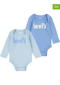 Levi&apos;s Kids Body (2 szt.) w kolorze błękitnym i niebieskim ze sklepu Limango Polska w kategorii Odzież dla niemowląt - zdjęcie 175811500