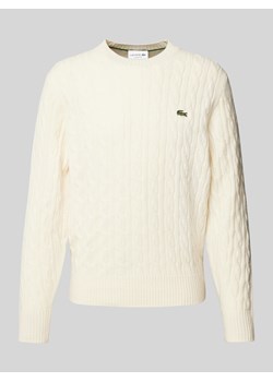 Sweter z dzianiny z naszywką z logo ze sklepu Peek&Cloppenburg  w kategorii Swetry męskie - zdjęcie 175816060