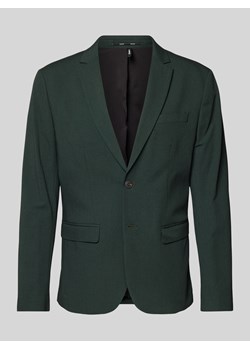 Marynarka o kroju slim fit z kołnierzem z połami model ‘LIAM’ ze sklepu Peek&Cloppenburg  w kategorii Marynarki męskie - zdjęcie 175816341