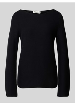 Sweter z dzianiny z prążkowanym dekoltem w łódkę ze sklepu Peek&Cloppenburg  w kategorii Swetry damskie - zdjęcie 175816540