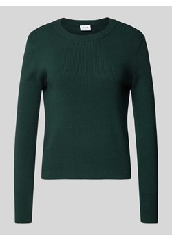 Sweter z dzianiny z okrągłym dekoltem model ‘COMFY’ ze sklepu Peek&Cloppenburg  w kategorii Swetry damskie - zdjęcie 175818821