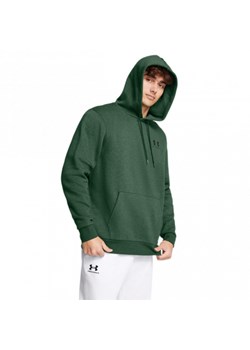 Męska bluza dresowa nierozpinana z kapturem Under Armour UA Icon Fleece Hoodie - zielona ze sklepu Sportstylestory.com w kategorii Bluzy męskie - zdjęcie 175826832