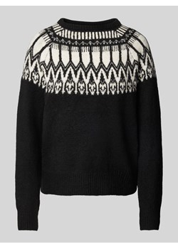 Sweter z norweskim wzorem model ‘SIMONE’ ze sklepu Peek&Cloppenburg  w kategorii Swetry damskie - zdjęcie 175849820