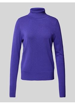 Sweter z dzianiny z prążkowanymi wykończeniami ze sklepu Peek&Cloppenburg  w kategorii Swetry damskie - zdjęcie 175850340