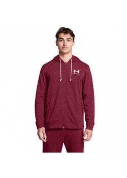 Męska bluza dresowa rozpinana z kapturem Under Armour UA Rival Terry Lc Fz - czerwona ze sklepu Sportstylestory.com w kategorii Bluzy męskie - zdjęcie 175870161