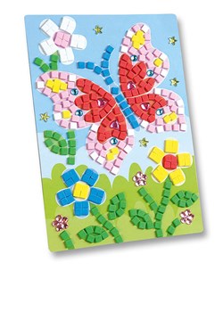 folia PAPER Zestaw mozaiki &quot;Butterfly&quot; z gumy piankowej - 3+ ze sklepu Limango Polska w kategorii Zabawki - zdjęcie 175875470
