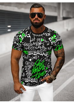 T-shirt męski czarny OZONEE O/T1270/3 ze sklepu ozonee.pl w kategorii T-shirty męskie - zdjęcie 175889674