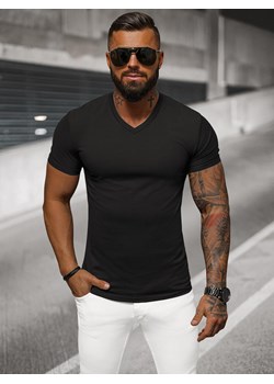 T-shirt męski slim fit czarny OZONEE NB/MT3099 ze sklepu ozonee.pl w kategorii T-shirty męskie - zdjęcie 175892584