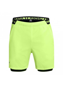 Męskie spodenki treningowe Under Armour UA Vanish Woven 2in1 Shorts - zielone ze sklepu Sportstylestory.com w kategorii Spodenki męskie - zdjęcie 175909762