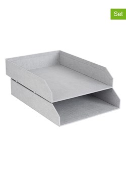 BigsoBox Pojemniki (2 szt.) "Hakan" w kolorze szarym na dokumenty - 23 x 6 x 31 cm - id: 12209614 - marki Bigsobox - 175916181 BigsoBox Pojemniki (2 szt.) "Hakan" w kolorze szarym na dokumenty - 23 x 6 x 31 cm ze sklepu Limango Polska w kategorii Akcesoria biurowe - zdjęcie 175916181
