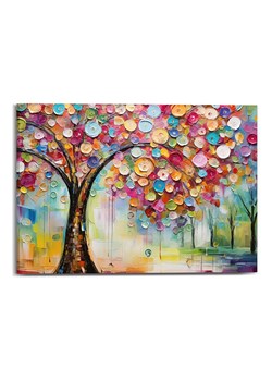 Orangewallz Druk &quot;Painted Colour Tree&quot; na płótnie - 50 x 70 cm ze sklepu Limango Polska w kategorii Obrazy - zdjęcie 175916421