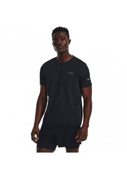 Męska koszulka do biegania Under Armour UA SEAMLESS STRIDE SS - czarna ze sklepu Sportstylestory.com w kategorii T-shirty męskie - zdjęcie 175923122