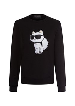 KARL LAGERFELD Bluza damska - Ikonik 2.0 Choupette Kobiety czarny jednolity ze sklepu vangraaf w kategorii Bluzy damskie - zdjęcie 175924250