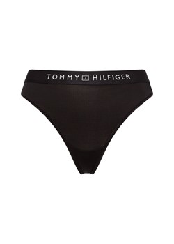 Tommy Hilfiger Stringi Kobiety Sztuczne włókno czarny jednolity ze sklepu vangraaf w kategorii Majtki damskie - zdjęcie 175924272