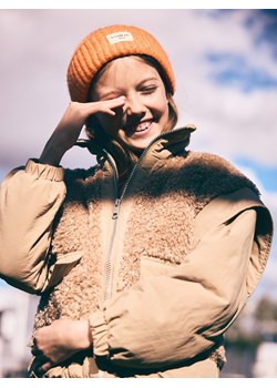 Reserved - Dzianinowa czapka - koralowy ze sklepu Reserved w kategorii Czapki dziecięce - zdjęcie 175928274