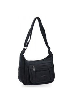 Torebka Listonoszka 2 Komory firmy Hernan 8969 Czarna ze sklepu PaniTorbalska w kategorii Listonoszki - zdjęcie 175931312
