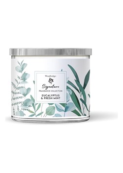 Woodbridge Świeca zapachowa &quot; Eucalyptus &amp; Fresh Mint &quot; - 410 g ze sklepu Limango Polska w kategorii Świece i dyfuzory - zdjęcie 175933172