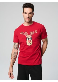 Sinsay - Koszulka - czerwony ze sklepu Sinsay w kategorii T-shirty męskie - zdjęcie 175934842
