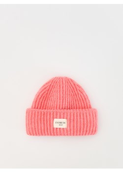 Reserved - Dzianinowa czapka - różowy ze sklepu Reserved w kategorii Czapki dziecięce - zdjęcie 175935484