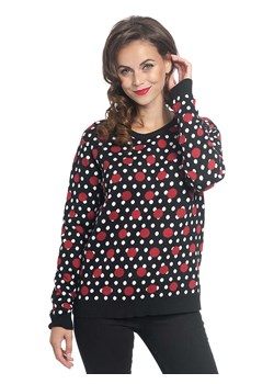 Pussy Deluxe Bluza &quot;Mixed Dotties&quot; w kolorze czarno-czerwono-białym ze sklepu Limango Polska w kategorii Bluzy damskie - zdjęcie 175936042