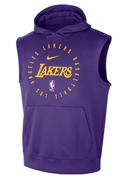 Męska bluza z kapturem bez rękawów Nike Dri-FIT NBA Los Angeles Lakers Spotlight - Fiolet ze sklepu Nike poland w kategorii Bluzy męskie - zdjęcie 175940820