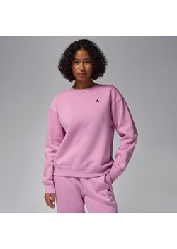 Damska bluza dresowa z półokrągłym dekoltem Jordan Brooklyn Fleece - Fiolet ze sklepu Nike poland w kategorii Bluzy damskie - zdjęcie 175940851