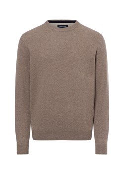 Nils Sundström Sweter męski Mężczyźni drobna dzianina melanżowy jednolity ze sklepu vangraaf w kategorii Swetry męskie - zdjęcie 175947361