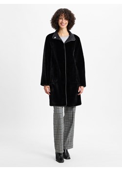 s.Oliver BLACK LABEL Płaszcz damski Kobiety Sztuczne włókno czarny jednolity - id: 719375-0001-00420 - marki s.Oliver Black Label - 175956181 s.Oliver BLACK LABEL Płaszcz damski Kobiety Sztuczne włókno czarny jednolity ze sklepu vangraaf w kategorii Płaszcze damskie - zdjęcie 175956181