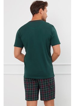 Piżama męska z krótkim rękawem i krótkimi spodniami zielona Fogo, Kolor zielony-wzór, Rozmiar M, Italian Fashion ze sklepu Primodo w kategorii Piżamy męskie - zdjęcie 175958872