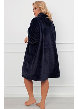 Miękka ciepła polarowa kocobluza granatowa Forio, Kolor granatowy, Rozmiar one size, Italian Fashion ze sklepu Primodo w kategorii Szlafroki damskie - zdjęcie 175958883