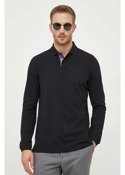 Barbour longsleeve bawełniany kolor czarny gładki ze sklepu PRM w kategorii T-shirty męskie - zdjęcie 175959210