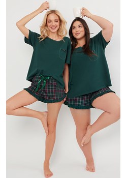 Piżama damska z krótki rękawem i krótkimi spodniami Foggia, Kolor zielony-wzór, Rozmiar S, Italian Fashion - id: 191664 - marki Italian Fashion - 175959304 Piżama damska z krótki rękawem i krótkimi spodniami Foggia, Kolor zielony-wzór, Rozmiar S, Italian Fashion ze sklepu Intymna w kategorii Piżamy damskie - zdjęcie 175959304