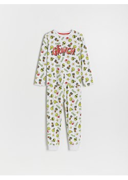 Reserved - Świąteczna piżama Grinch - jasnoszary ze sklepu Reserved w kategorii Piżamy dziecięce - zdjęcie 175961062
