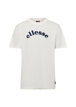 ellesse Koszulka męska - Vinnio Mężczyźni Bawełna biały jednolity ze sklepu vangraaf w kategorii T-shirty męskie - zdjęcie 175968620