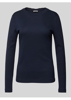 Bluzka o kroju slim fit z długim rękawem i falistym brzegiem ze sklepu Peek&Cloppenburg  w kategorii Bluzki damskie - zdjęcie 175976144