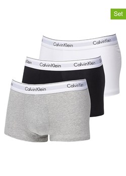 CALVIN KLEIN UNDERWEAR Bokserki (3 pary) w kolorze białym, czarnym i jasnoszarym ze sklepu Limango Polska w kategorii Majtki męskie - zdjęcie 175979282