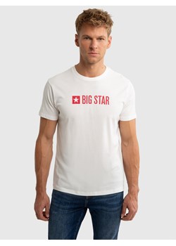 Koszulka męska z logo BIG STAR biała Vircam 100 ze sklepu Big Star w kategorii T-shirty męskie - zdjęcie 175979740