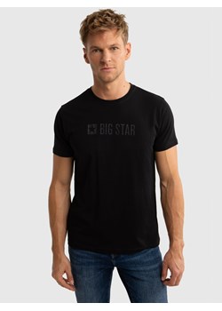 Koszulka męska z logo BIG STAR czarna Vircam 906 ze sklepu Big Star w kategorii T-shirty męskie - zdjęcie 175979754