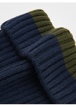 Reserved - Czapka beanie w paski - zielony ze sklepu Reserved w kategorii Czapki dziecięce - zdjęcie 176006032