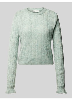 Sweter z dzianiny o kroju regular fit z okrągłym dekoltem model ‘TIA’ ze sklepu Peek&Cloppenburg  w kategorii Swetry damskie - zdjęcie 176008314