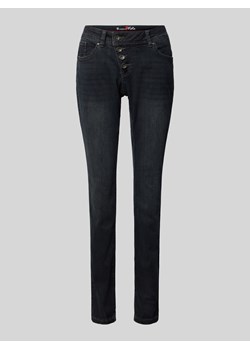 Jeansy o kroju skinny fit z 5 kieszeniami model ‘Malibu’ ze sklepu Peek&Cloppenburg  w kategorii Jeansy damskie - zdjęcie 176008451