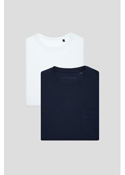 Zestaw 2 Koszulek z Kieszonką z Bawełną Roth ze sklepu Lancerto S.A. w kategorii T-shirty męskie - zdjęcie 176008853
