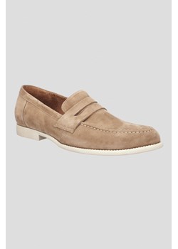 Buty Loafersy Huron Jasnobeżowe ze sklepu Lancerto S.A. w kategorii Półbuty męskie - zdjęcie 176009032