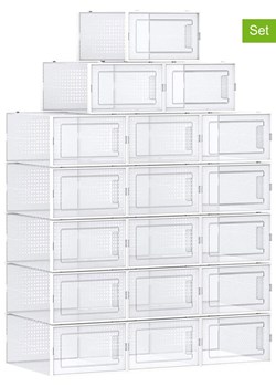 Songmics Pudełka (18 szt.) na buty - 23 x 14 x 33,3 cm ze sklepu Limango Polska w kategorii Pudełka i pojemniki - zdjęcie 176012801