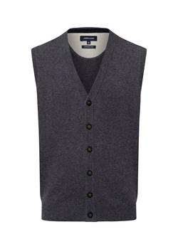 Nils Sundström Kamizelka męska Mężczyźni wełna ze strzyży antracytowy marmurkowy ze sklepu vangraaf w kategorii Kamizelki męskie - zdjęcie 176014151