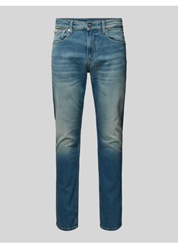 Jeansy o kroju slim tapered fit z 5 kieszeniami ze sklepu Peek&Cloppenburg  w kategorii Jeansy męskie - zdjęcie 176015794