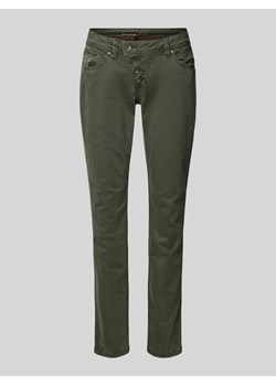 Jeansy o kroju slim fit z asymetryczną listwą guzikową model ‘Malibu’ ze sklepu Peek&Cloppenburg  w kategorii Jeansy damskie - zdjęcie 176015862